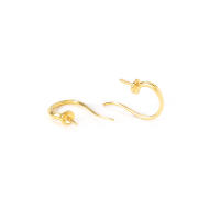 Latón color oro de 18 quilates, compatible con cuentas de medio agujero con ganchos de medio pasador para pendientes, joyería de alta calidad, accesorios para manualidades. - details 40