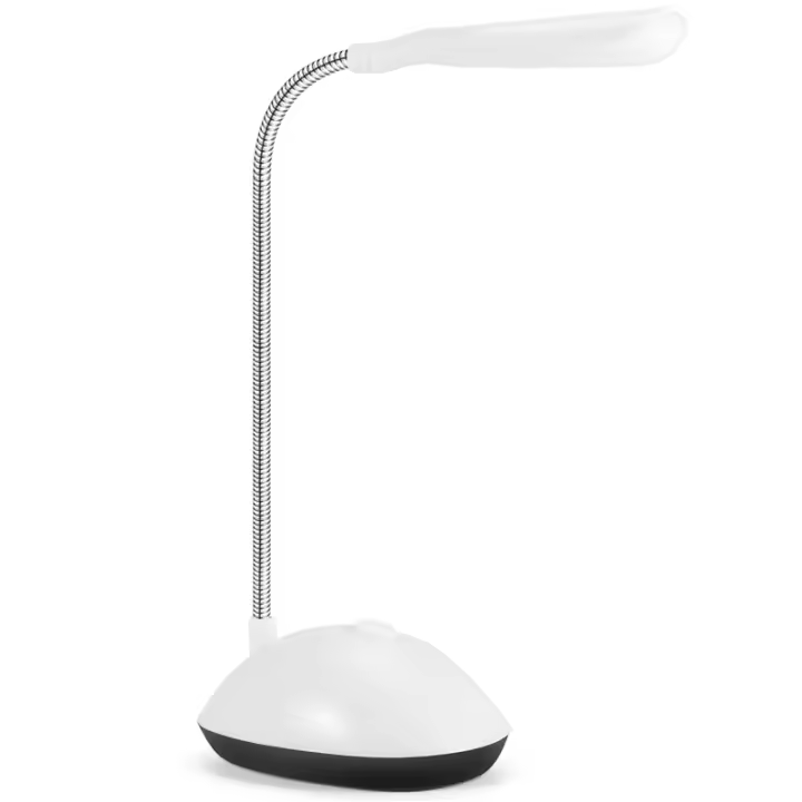 Lámpara de escritorio con luz LED giratoria de 360 grados para niños, luz de lectura para estudiantes, lámpara de escritorio para el hogar, blanco - 1