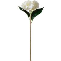 Hortensia Artificial con hojas, ramo de flores azules, colorido, realista, decoración del hogar, 45CM - details 1
