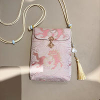 Nueva bolsa de teléfono móvil con bordado de cuerpo cruzado de brocado chino - details 27
