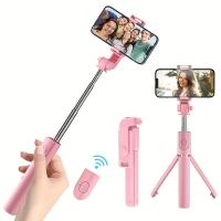 Nuevo Soporte de Piso para Teléfono Móvil de Tiro de Selfie, Soporte Universal para Selfie de Viaje Conveniente con Rotación de 360 ​​Grados, Trípode de Cámara Panorámica Antivibración Inalámbrico para Transmisión en Vivo al Aire Libre - details 5