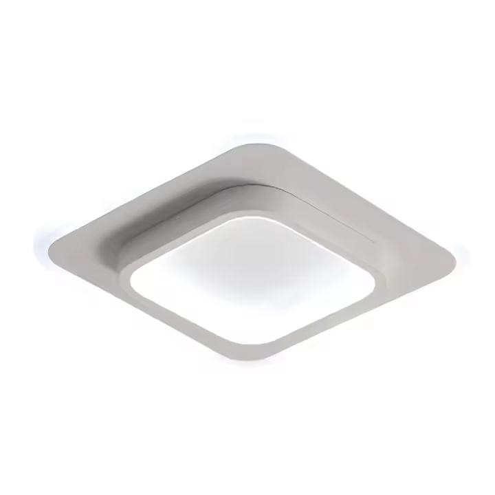Goeco Lámpara de Techo Cuadrada Moderna Iluminación Nórdica de 21W Lentes LED Montaje Semi-flush - 1