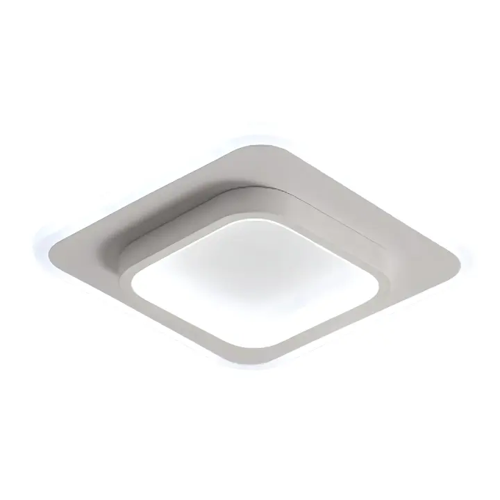Goeco Lámpara de Techo Cuadrada Moderna Iluminación Nórdica de 21W Lentes LED Montaje Semi-flush - 1
