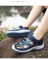 Sandalias de playa para niños, zapatos deportivos antideslizantes, transpirables, suaves, planos, Punta cerrada, seguridad, Verano - details 12