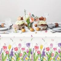 1 Uds. Mantel impermeable de PE desechable para fiesta de primavera, cumpleaños, Día de la madre, celebración navideña de tulipán - details 2