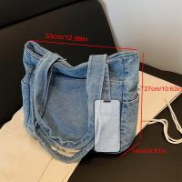 Bolso de hombro con múltiples compartimentos y múltiples bolsillos de gran capacidad de color sólido para mujer, bolso de mano cuadrado clásico simple y liviano, bolso de mano de moda versátil para desplazamientos diarios, bolso de mano, monedero, bolso d - details 8