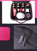 Caja de cosméticos multifuncional de gran capacidad, tela Oxford impermeable, absorción de golpes, partición interna ajustable - details 11