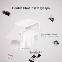 XVX Plum Blossom PBT Impresión lateral que brilla a través de teclas personalizadas 75 por ciento de tinte Sub/doble disparo Juego de teclas de perfil de cereza - details 4
