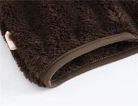 Abrigo con capucha de lana para niños, abrigo con cremallera de color sólido, ropa de invierno para niños - details 17