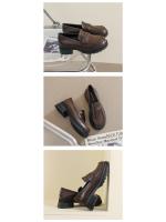 Mocasines de Suela Gruesa para Mujer Zapatos de Cuero Retro de Primavera 2025 - details 17
