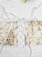 Chaleco de tela de encaje para mujer, Top sin mangas, corsé Y2k, Top elegante de mariposa, 2024 - details 8