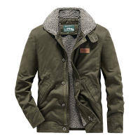 Nueva moda para hombre, Tops lisos versátiles e informales, chaqueta holgada para mantener el calor, chaqueta con solapa, abrigos gruesos cómodos de lana para invierno para hombre - details 2