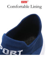 Zapatillas de correr ligeras para hombre, zapatos de tenis deportivos antideslizantes transpirables para exteriores, cómodos entrenadores de tejido volador - details 5