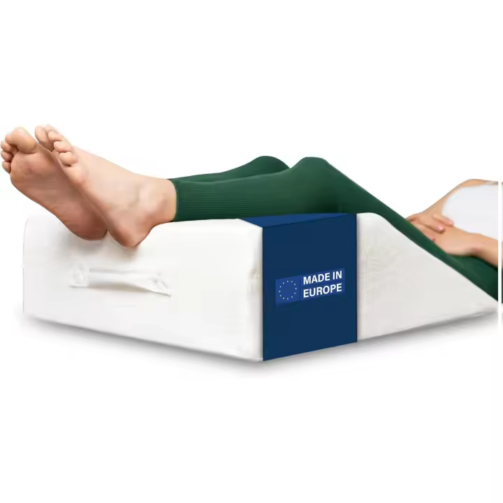 para Piernas Dreamzie - Cojin para piernas Terapéutico Memoria de Forma - Dolor de Espalda, Rodillas, Postoperatorio, Piernas Pesadas, Circulación - Transpirable Lavable Hipoalergénico - 1