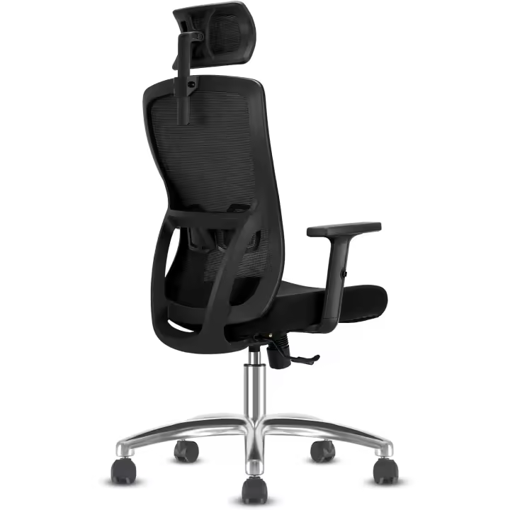 Silla de Escritorio Ergonómica Ajustable en Altura y Oscilación de 90°-120° Soporte Lumbar - 1