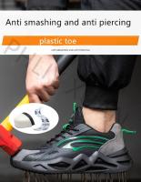 Zapatos de seguridad con punta de plástico para electricista, zapatillas de trabajo ligeras con aislamiento, ANTIPERFORACIONES - details 3