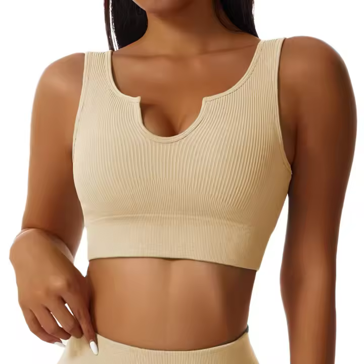 Sujetador deportivo sin costuras para mujer, yoga, correr - 1