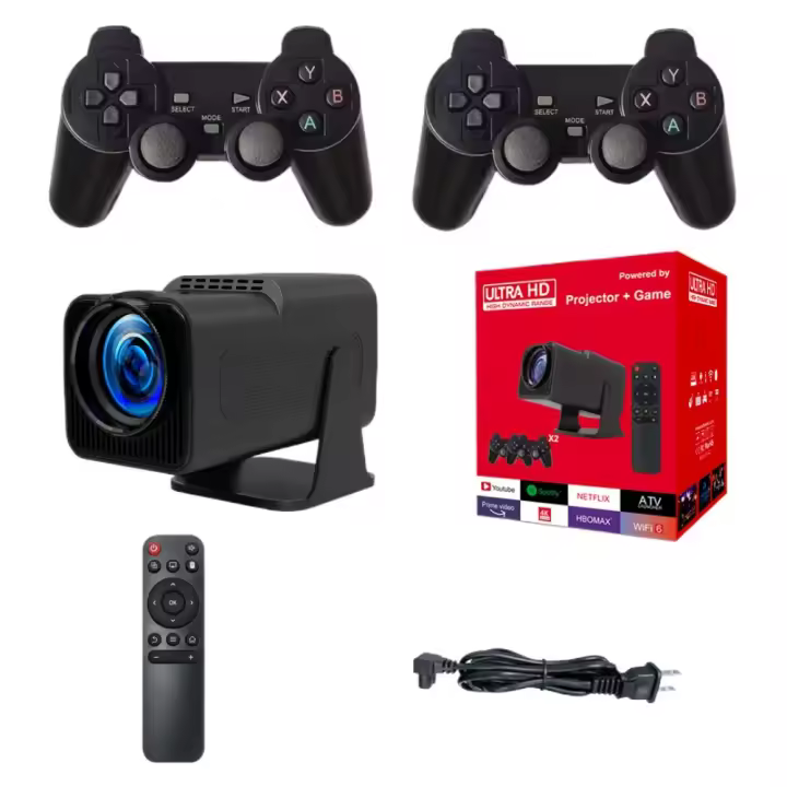 Proyector Inteligente para Juegos de 300 Lúmenes Compatible con 4K y 1080P Android 11 Cine en Casa - 1