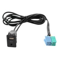 Conjunto de cableado de Cable adaptador de puerto USB AUX de extensión de Radio para Hyundai Kia Sportage - details 0