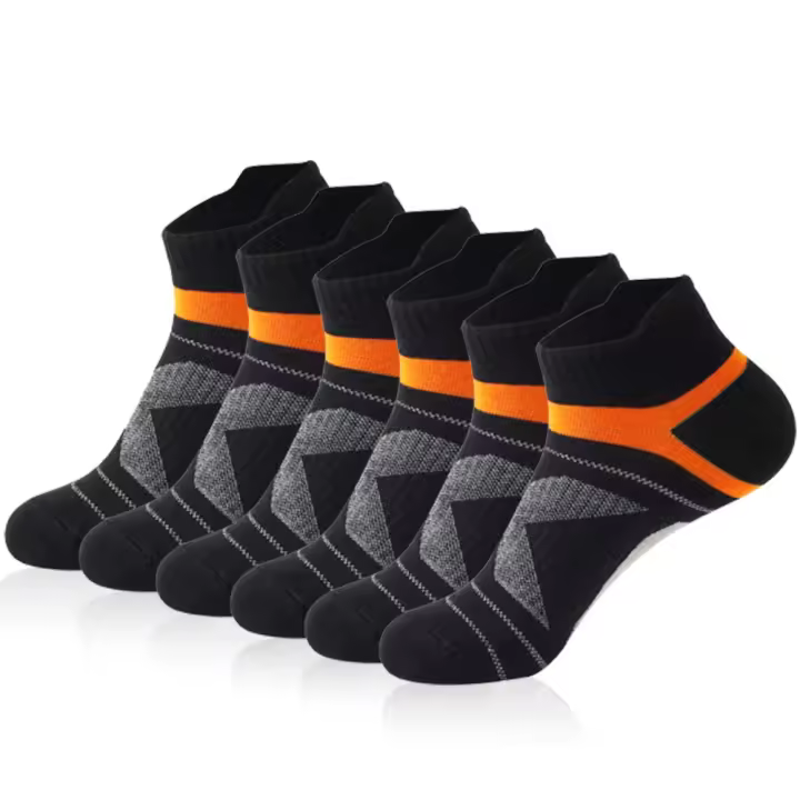 5Pairs/Lot Socks Men Outdoor Casual Cotton Socks Short Breathable Black Ankle Socks Run Sports Socks Size 38-45 - 1