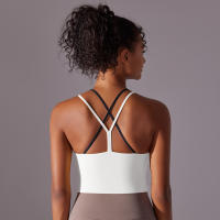 Hamidou-ropa interior deportiva para mujer, sujetador de realce para Yoga, gimnasio, entrenamiento, correr, camiseta sin mangas, chaleco deportivo transpirable, ropa de gimnasio - details 11