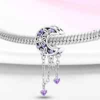 Pulsera Fit Original de 3mm en Plata Esterlina S925 con Pluma de Dreamcatcher y Cuentas DIY para Mujeres Joyería Fina de Cumpleaños - details 46