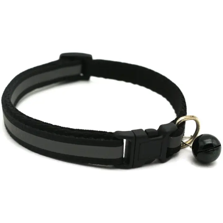 Collar Reflectante para Mascotas Nocturnas Correa Ajustable con Campana para Perros y Gatos - 1