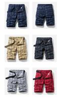 Pantalones Cortos de Verano para Hombres Ropa Deportiva Suelta con Múltiples Bolsillos - details 7