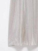 Vestido de noche para mujer con tirantes de lámina metálica, sólido, informal, sin mangas, elegante, fruncido, sin espalda, forrado - details 8