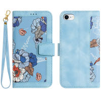 Funda tipo billetera de cuero premium para Motorola Moto G05 G14 G15 Power G24 G34 G54 G84 E15 G 5G Play KickStand Flowers Strap Card Slot Cover - details 10