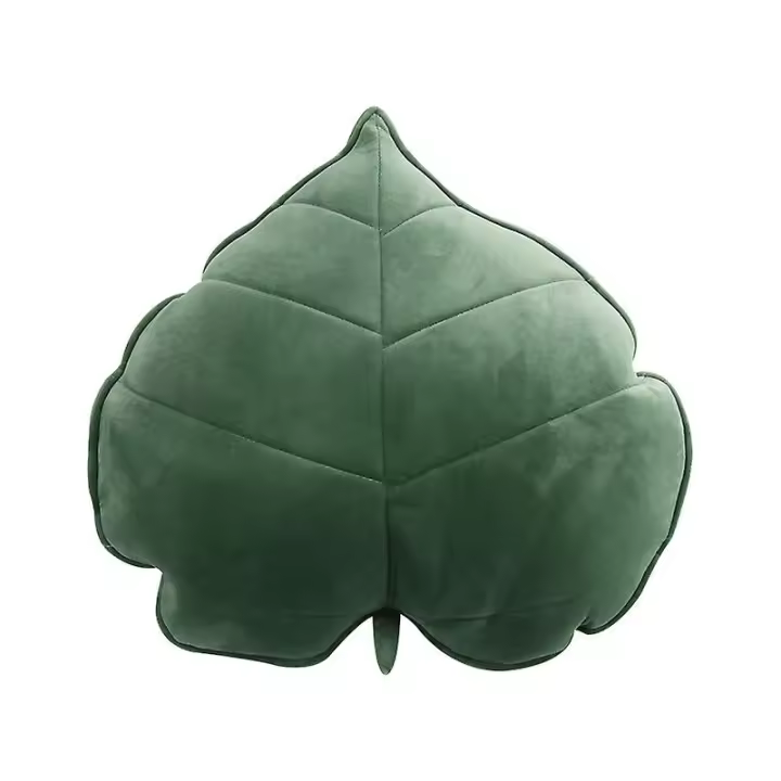 Cojín de Hierbas 3D Verdes Almohada de Dormir Suave Decoración de Sofá de Dormitorio 13x13cm - 1