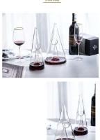 Botella de vino tinto de vidrio monoborosilicato, cascada rápida, separador piramidal, decantador de whisky, herramienta basculante - details 13