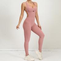 Mamelucos de yoga para mujer, mono de una pieza con control de barriga, sujetador deportivo acolchado, mameluco, ropa deportiva para fitness - details 17