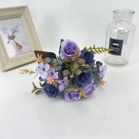 Hermosos Rosas de Otoño Flores Artificiales de Seda Peonia Hidragenea Ramo de Novia Grande para Boda y Fiesta en Casa DIY - details 6