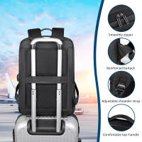 Mochila De Negocios impermeable para hombre, morral de viaje para ordenador portátil con puerto de carga USB, gran capacidad, 15,6 pulgadas - details 4