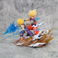 Figura de Son Goku, Kamehameha, Kakarotto Cell, Super Saiyan, modelo de decoración, estatua, muñeca, reg - details 31