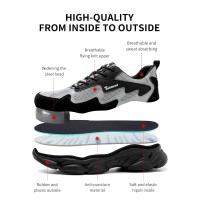 Zapatos de Seguridad para Hombres Zapatillas de Trabajo a Prueba de Perforaciones con Punta de Acero Indestructibles Moda Protección Seguridad - details 3