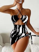 Conjunto de traje de baño de una pieza para mujer, traje de baño Sexy de 2 piezas, push, natación de verano, ropa de playa Monokini, 2024 - details 5