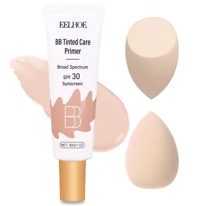 Crema hidratante SPF 30: base de cuidado tintada BB Blur ligera, protector solar teñido hidratante para la cara, maquillaje de tinte de cobertura total para - 1