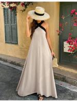 Vestido largo de verano sin tirantes, nuevo estilo festivo, hada voladora, sentido del diseño. - details 2