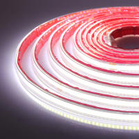 Tira de luces LED COB regulable de 220V con adhesivo, enchufe europeo, cinta Flexible impermeable IP65, Luz lineal de alta densidad - details 13