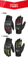 Guantes de cuero para motocicleta para hombre, manoplas transpirables anticaída para todas las estaciones - details 12