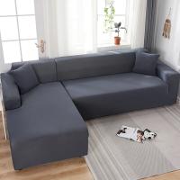 Funda de sofá impermeable para sala de estar, cubierta elástica para sofá esquinero en forma de L, 1/2/3/4 asientos - details 11