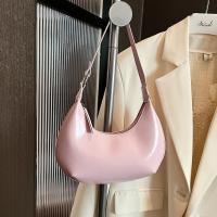 Bandolera de cuero de Pu de Color sólido, bolso Hobo de gran capacidad con forma de luna para mujer, bolso Hobo de estilo coreano para chica - details 8