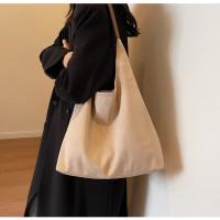 Bolso de hombro de gamuza de gran capacidad para mujer, bolso de viaje informal Simple, bolsos Retro, Otoño e Invierno - details 19