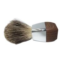Hot Sale Wet Shaving Soap Lather Brush Pure Badger Hair with Wood Grain Zinc Alloy Handle Men's Personal Care Tool - details 5