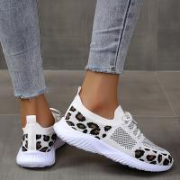 Zapatillas de Mujer para Tenis con Leopardo 2023 Primavera Otoño Nuevas Malla Transpirable Deportivas para Correr y Caminar Zapatos Planos - details 8