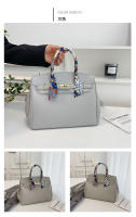 Kelly bolso de seda texturizada bufanda lichi patrón bolso de moda hombro de moda bolso de las mujeres - details 43