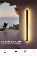 Luces de Pared LED Modernas para Exteriores PARKSON Impermeables IP65 para Decoración de Balcón de Villa Iluminación Exterior 80cm 100cm 120cm - details 0