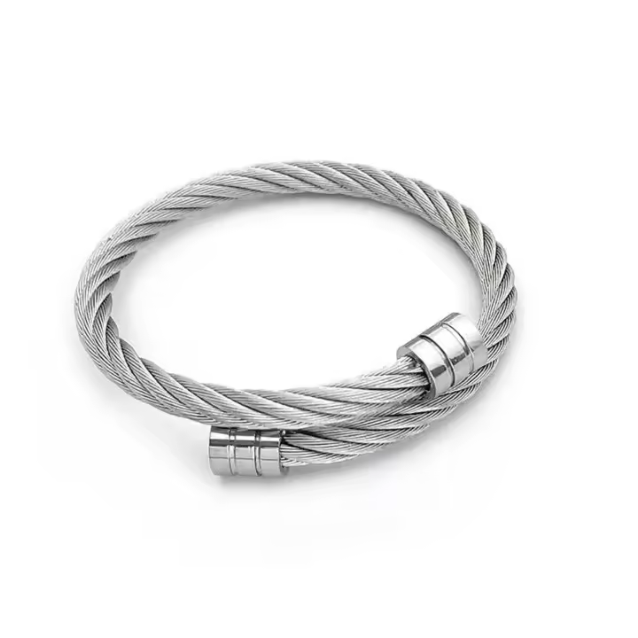 Pulseras de Titanio para Hombre Estilo Punk Urban Ajustable Joyería Moderna Regalos 2025 - 1